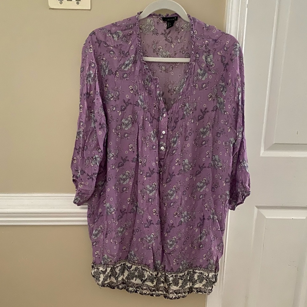 Forever 21 Floral Oversized Dress / Swim Cover Up